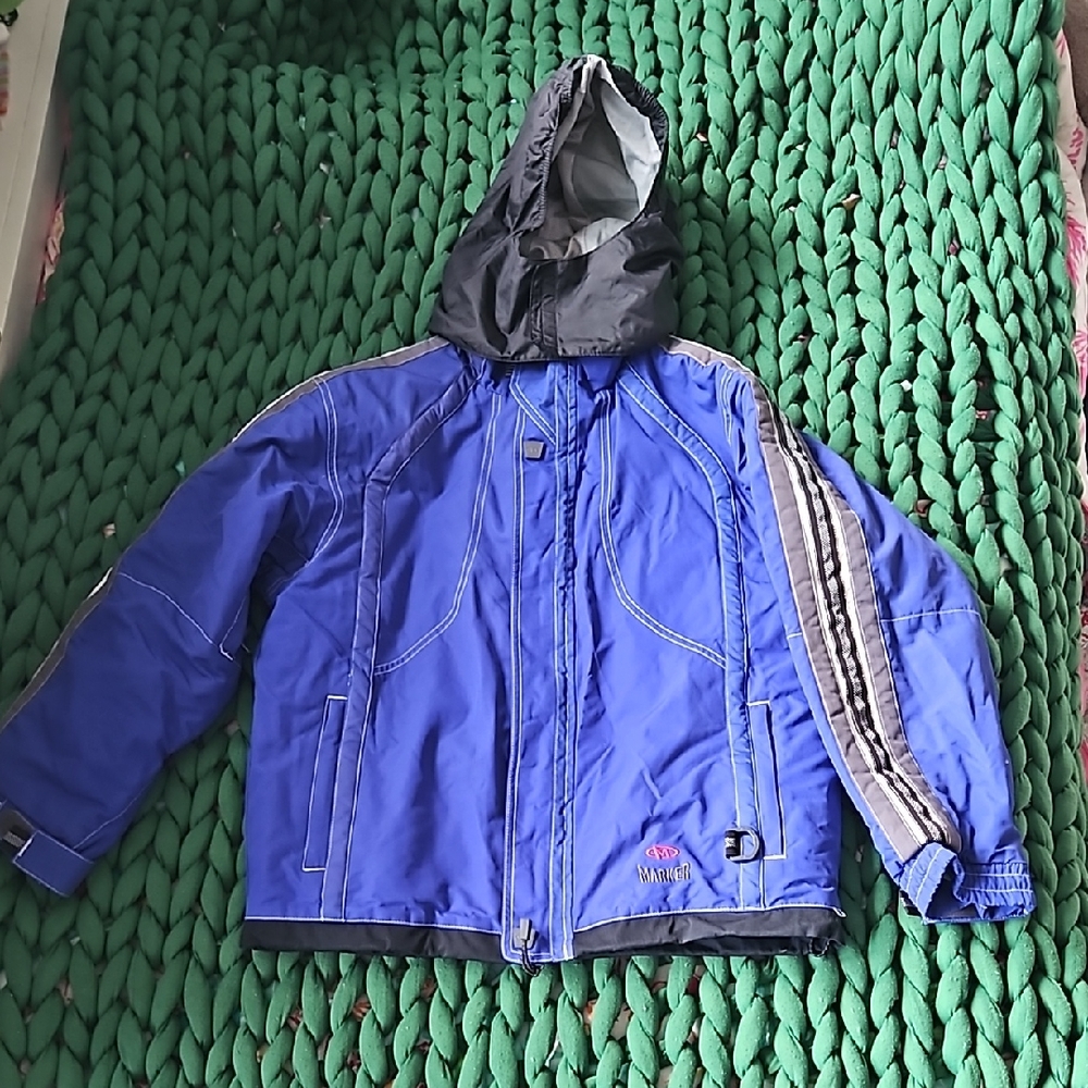 Boys Juniors size 12 Marker ski jacket blue unisex